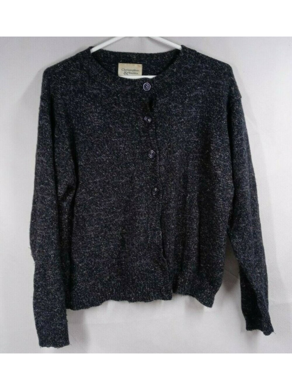 Christopher & Banks Black Cardigan Sweater Size Medium